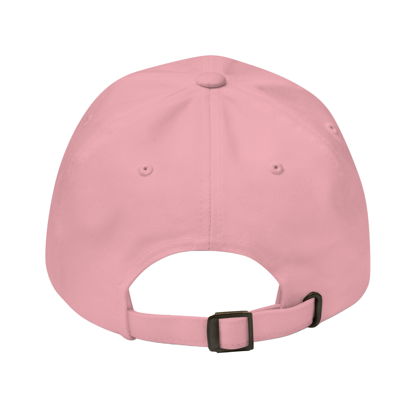 Pink baseball cap on a light gray background