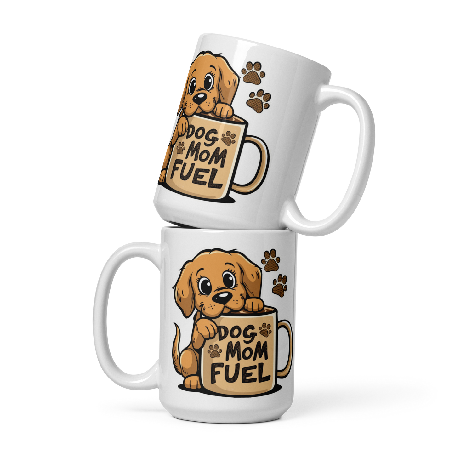 Cute Golden Retriever Dog Mom Mug – Coffee & Tea Cup Gift for Dog Moms, Pet Lovers & Golden Retriever Owners