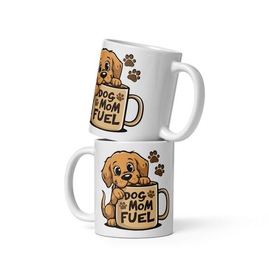 Cute Golden Retriever Dog Mom Mug – Coffee & Tea Cup Gift for Dog Moms, Pet Lovers & Golden Retriever Owners