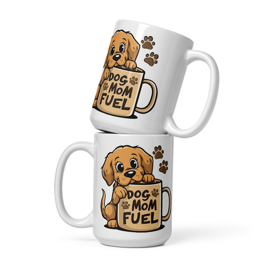 Cute Golden Retriever Dog Mom Mug – Coffee & Tea Cup Gift for Dog Moms, Pet Lovers & Golden Retriever Owners